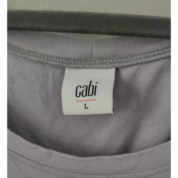 CAbi Huddle Tank Top Womens Large Smocked Sides Soft Shirt 5562 Rayon Spandex - Picture 2 of 6